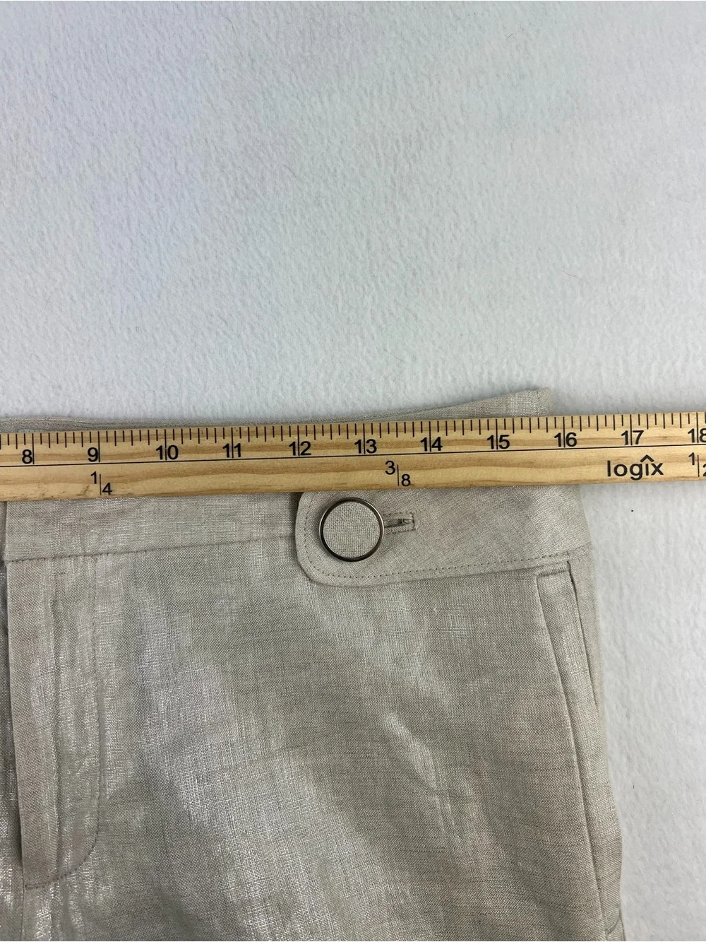 Banana Republic Linen-Blend Trousers - Light Taupe